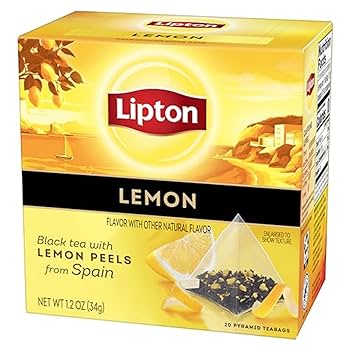 Amazon.com : Lipton Black Tea Lemon, Pyramid Tea Bags